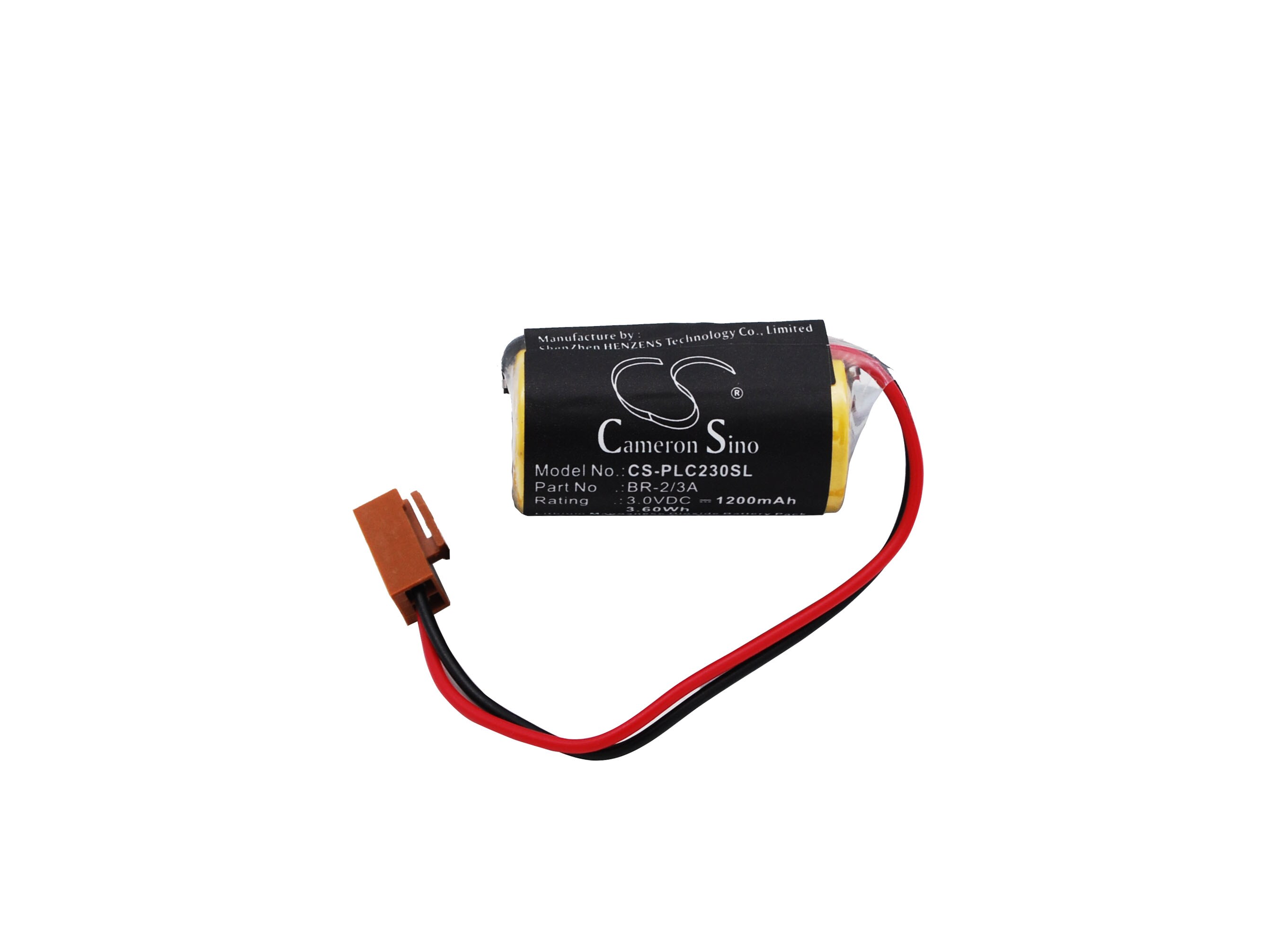 Batteri for PLS for Panasonic BR2/3A, BR2/3AE2P, CR17335 og andre.