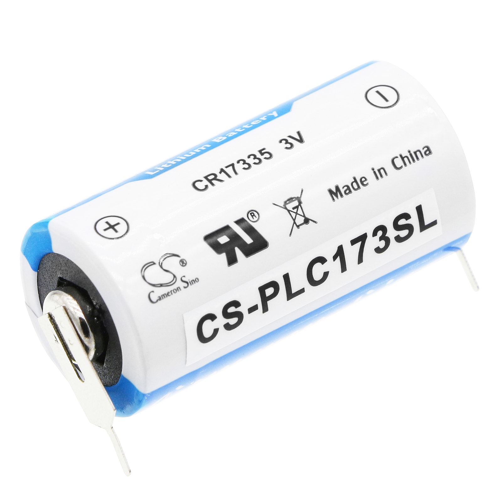 Batteri for PLS for Panasonic BR-2/3AG med sveisebein