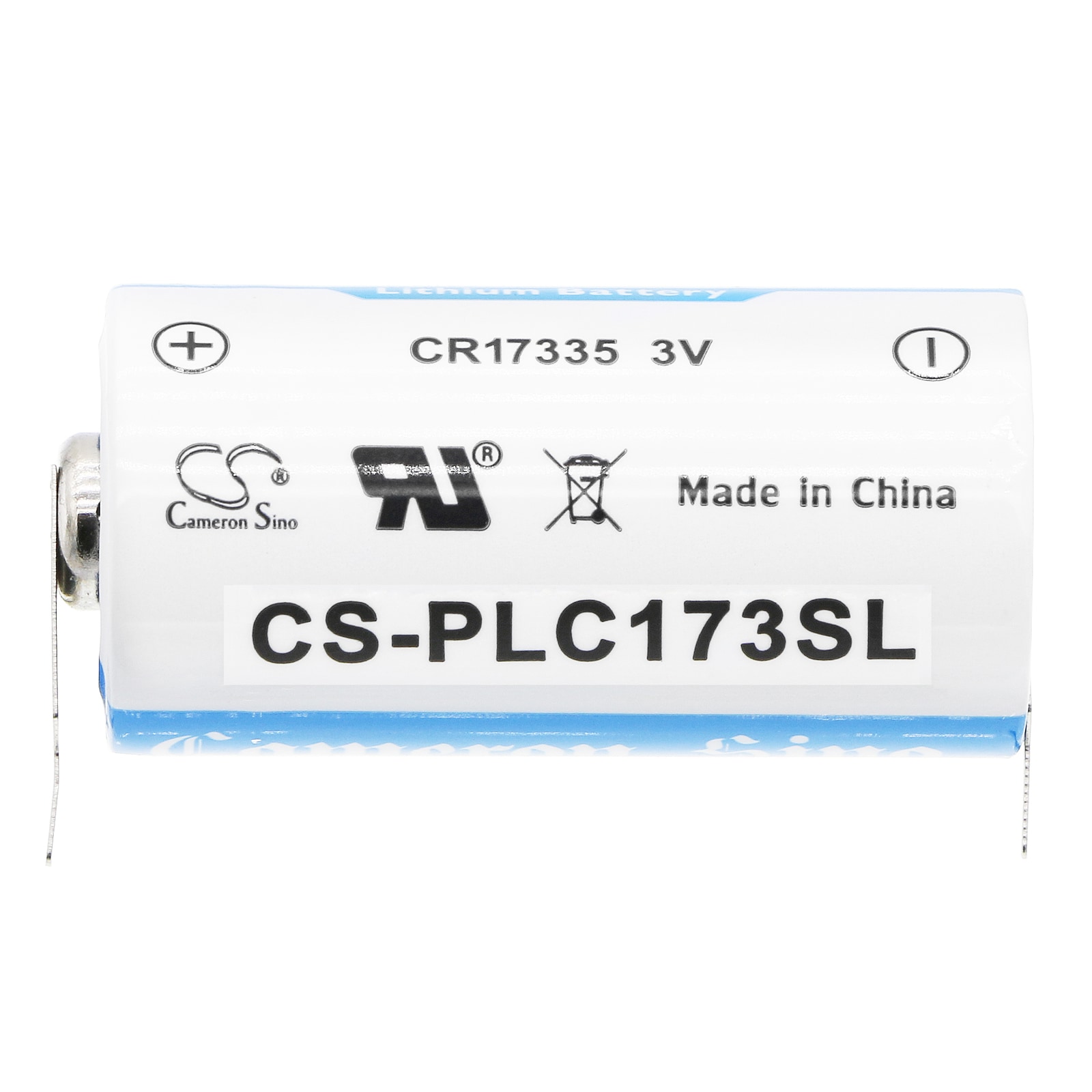 Batteri for PLS for Panasonic BR-2/3AG med sveisebein