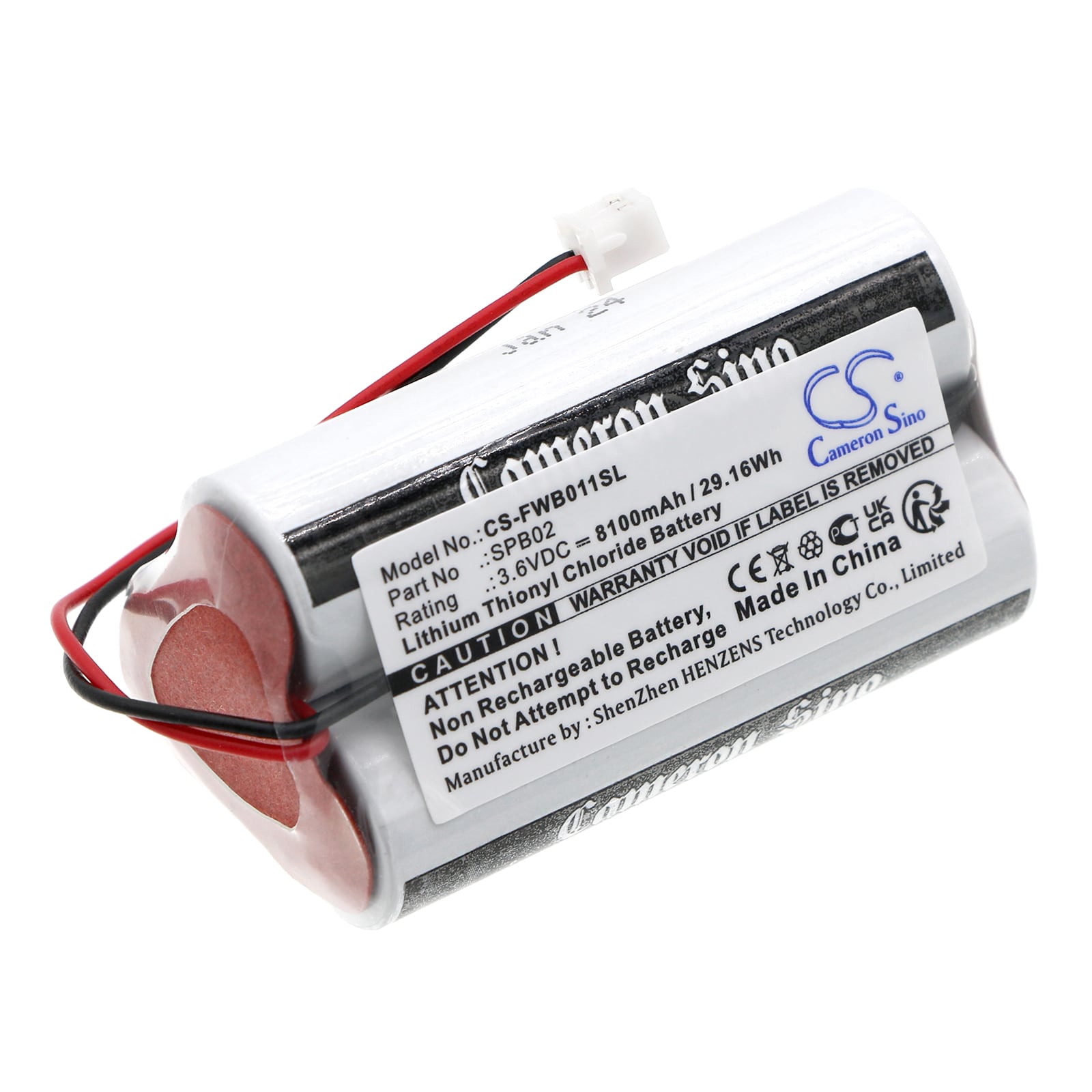 Batteri til PLS for Fluidwell F010-display, F011-display, F012-display osv.