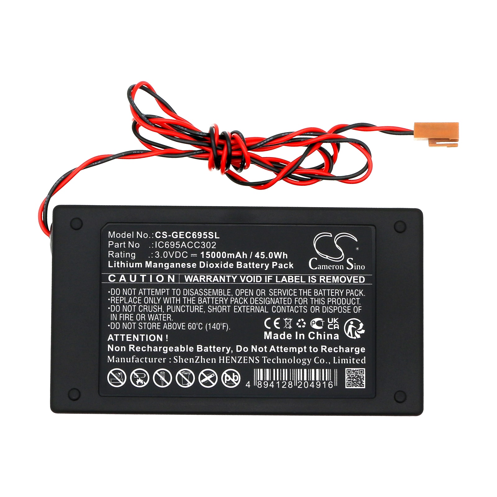 Batteri for PLC til GE FANUC CPU 311, IC693, CPU374 og andre.