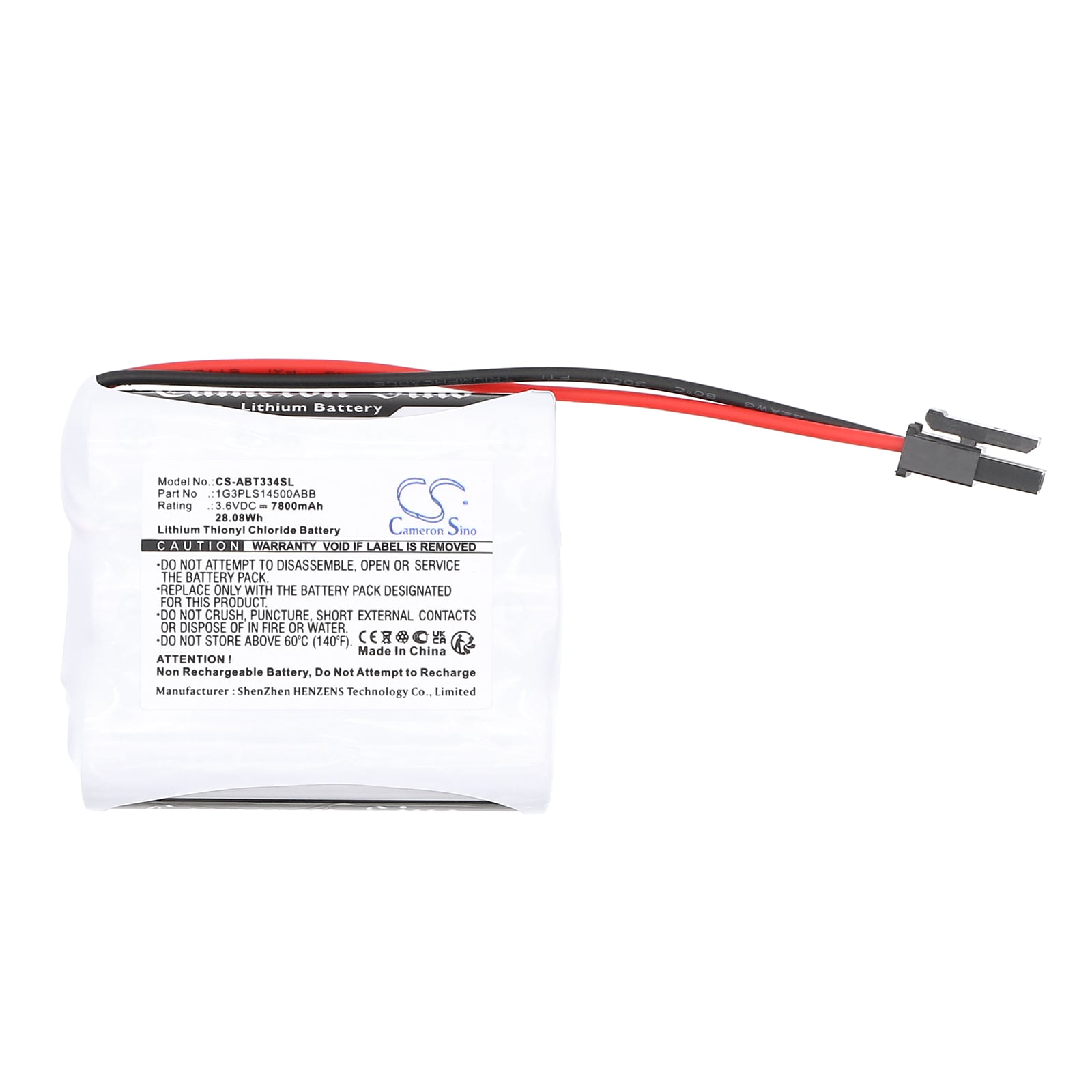 Batteri for PLC for ABB 1G3PLS14500ABB, 3HAC033492, 3HAC033492-001