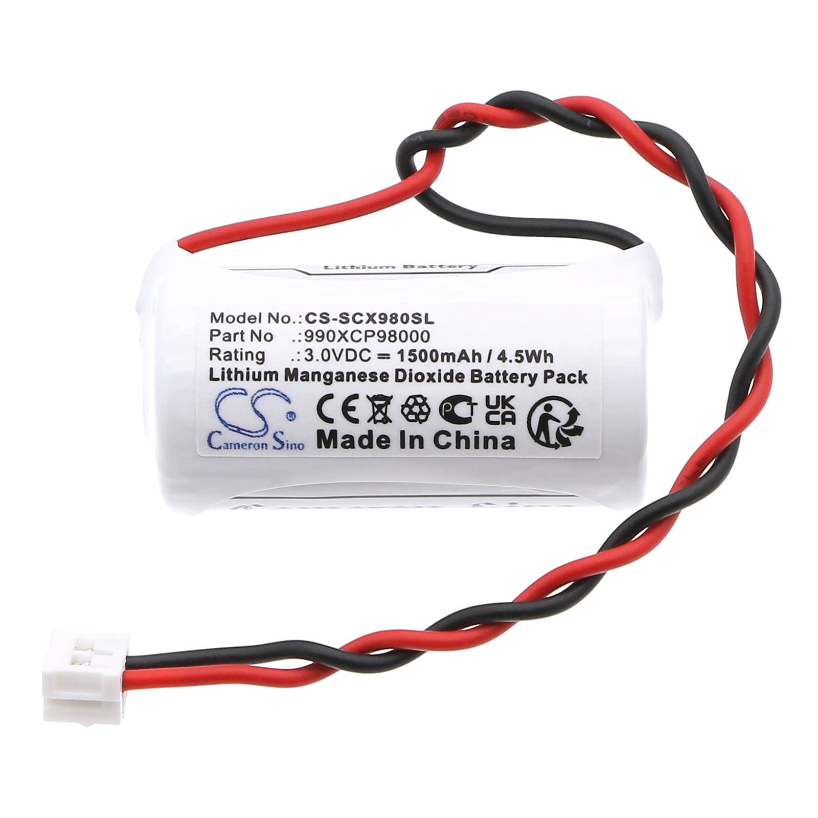 Batteri for PLC for Schneider Modicon Quantum CPU, Safety CPU osv.