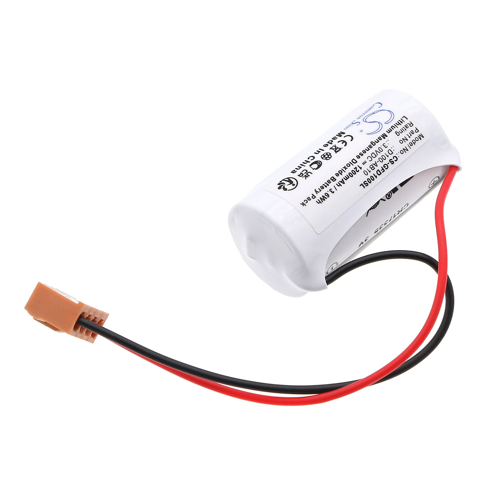 Batteri for PLC for GE Intelligent Platforms D100, D100 programmerbare logiske styringer, D100-AB10
