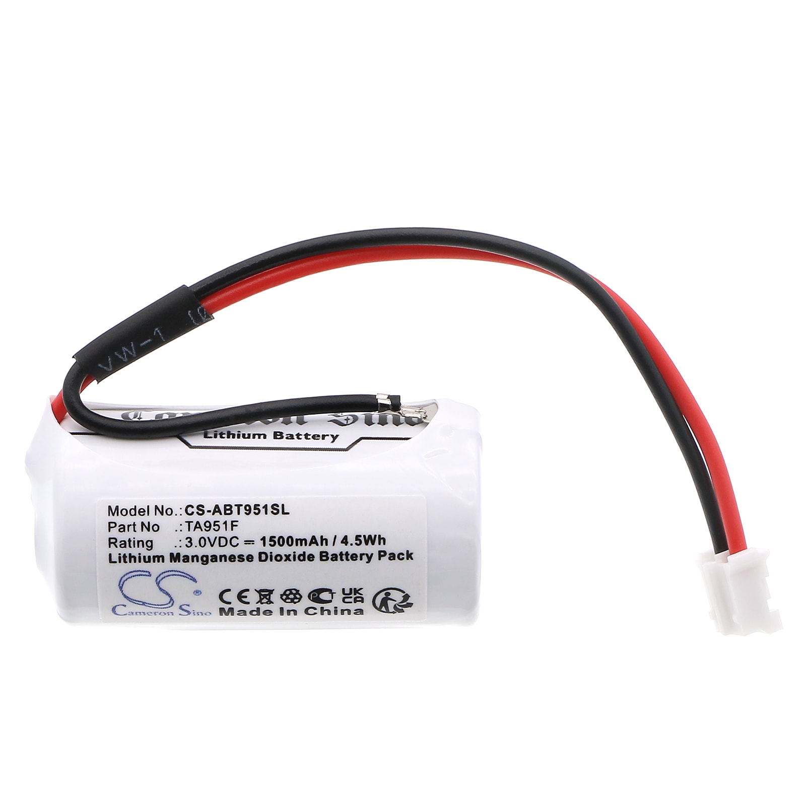 Batteri for PLC for ABB 3BDH001030R0001, TA951F