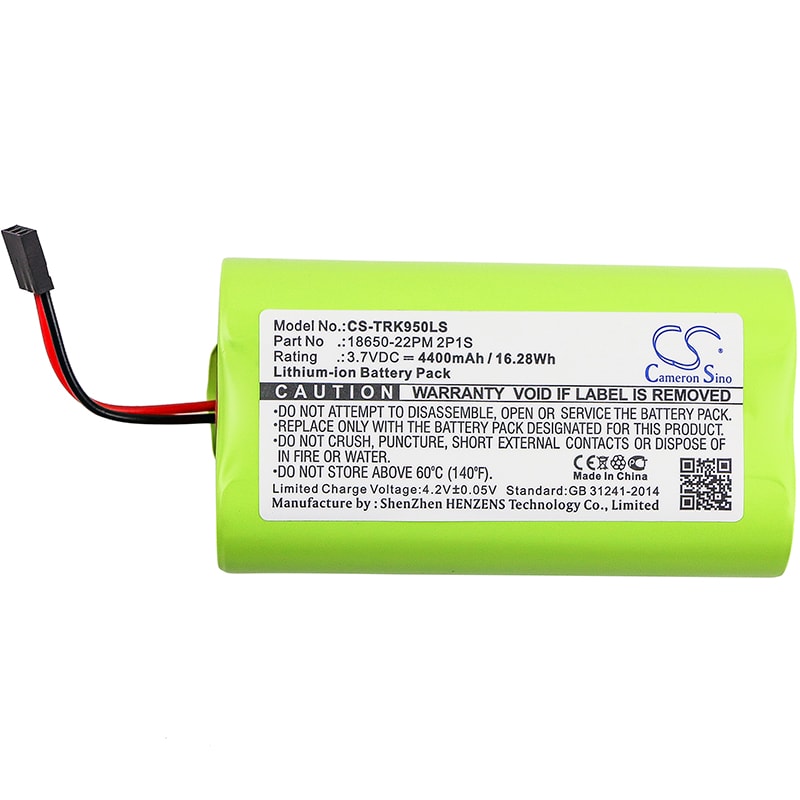 Batteri til Sykler lommelykter for Trelock LS 950, LS950
