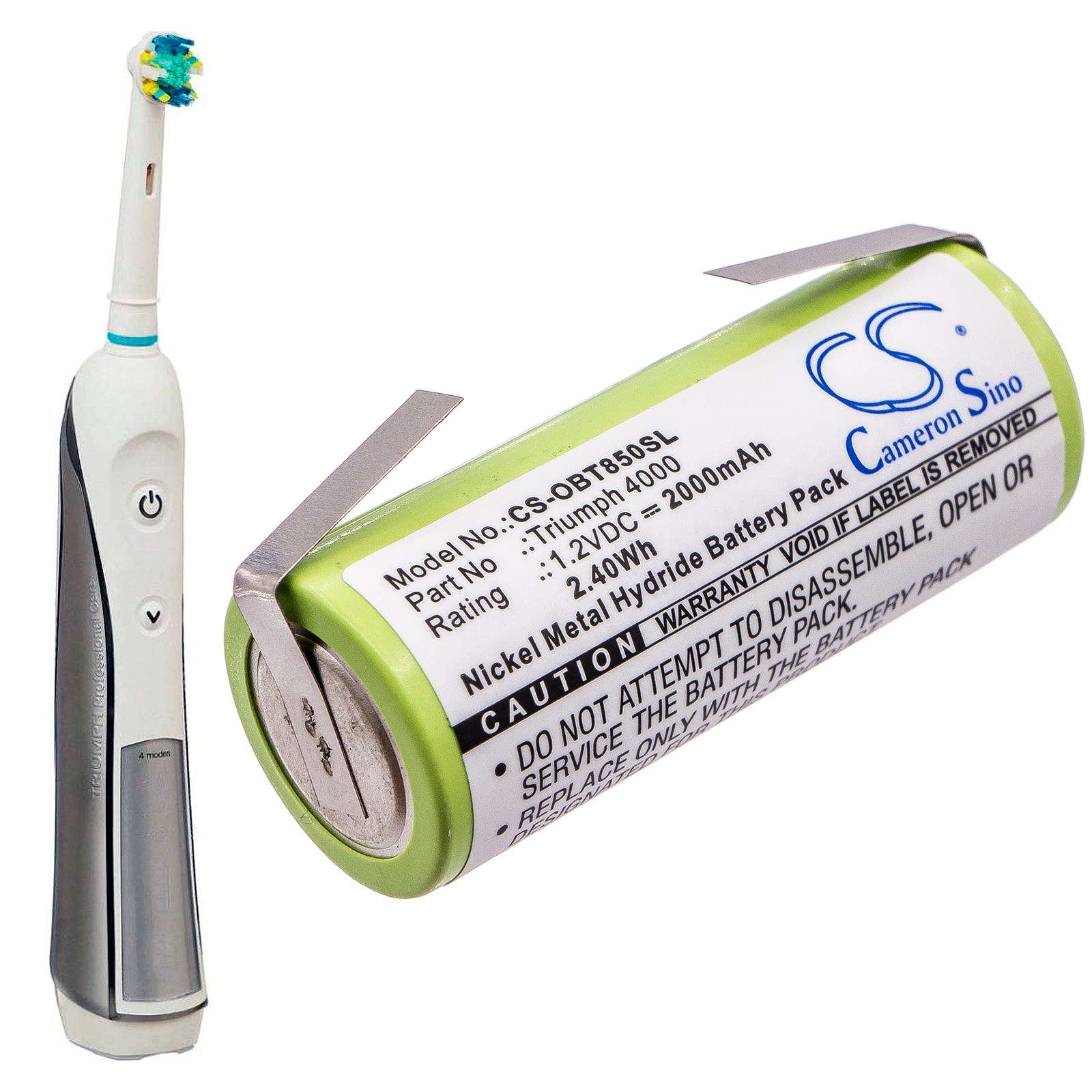 Batteri til tannbørste for Oral-B Triumph 4000