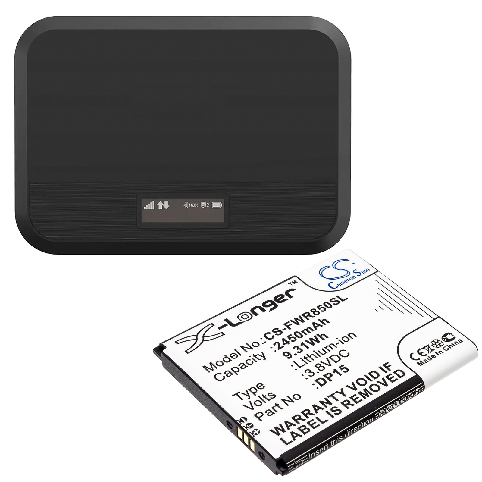 Batteri for Hotspot for T-Mobile T9, DP15, R717
