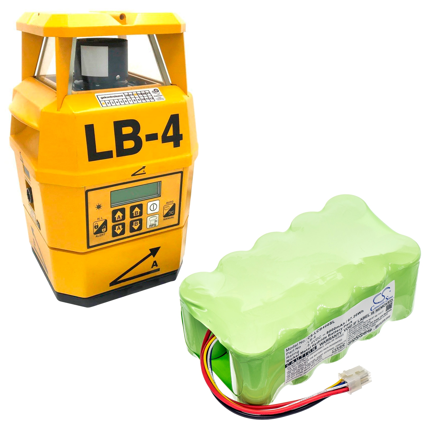 Batteri for laser for laserjustering Laserfyr LB-4