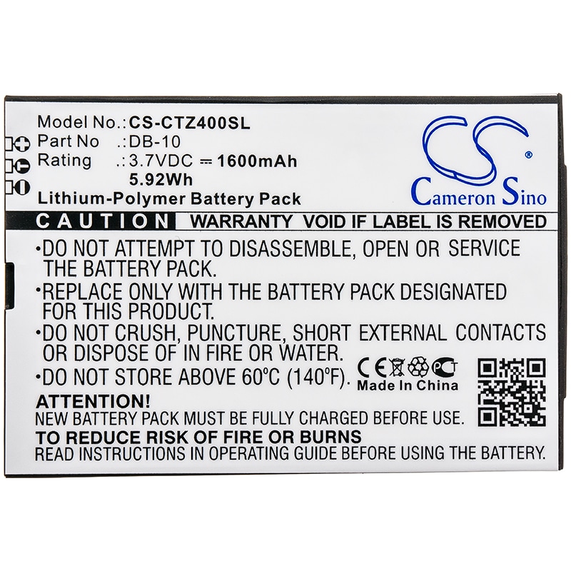 Batteri til Dictionary for Canon Wordtank Z400, Wordtank Z410, Wordtank Z800 og andre.
