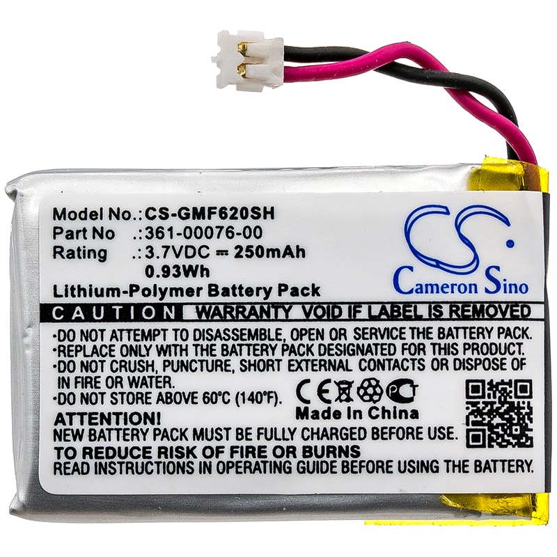 Batteri til smartklokke for Garmin Forerunner 620