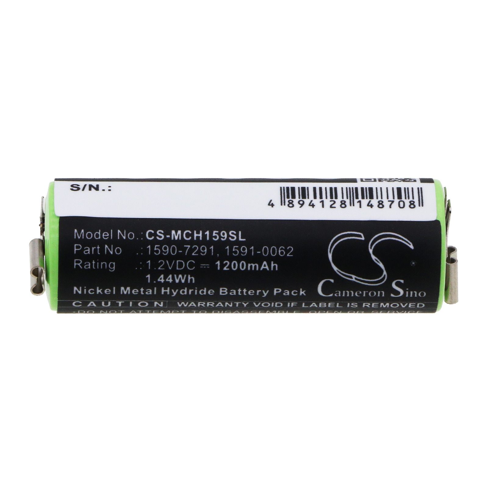 Batteri til barbermaskin for Moser ChroMini 1591, ChroMini 1591B, ChroMini 1591Q osv.