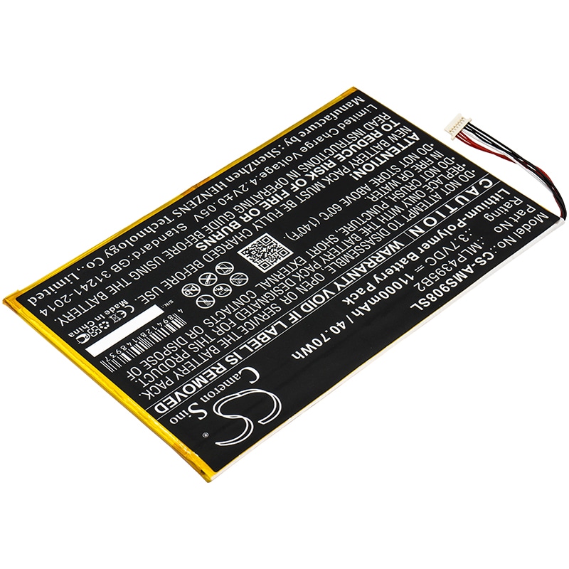 Batteri til diagnoseskanner for Autel MaxiSys MS908, MaxiSys MS908P Pro og andre.