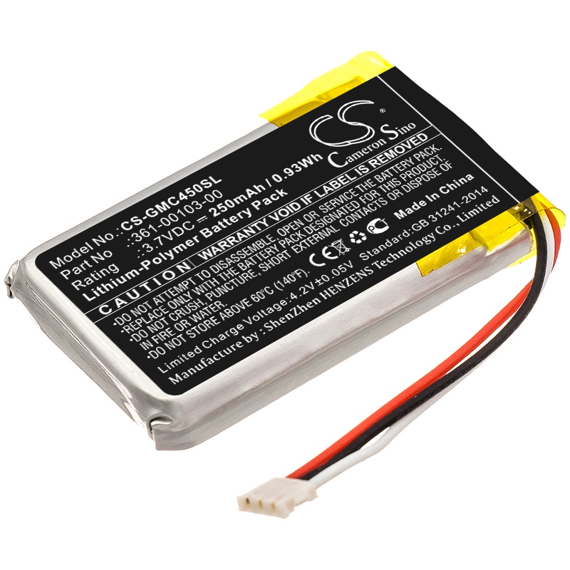 Batteri for Dashcam for Garmin DashCam 45, Dash Cam 45, Dash Cam 56 og andre.