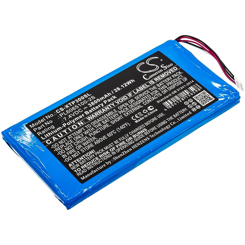 Batteri til diagnostisk skanner for XTOOL EZ300 Pro, i80 Pad