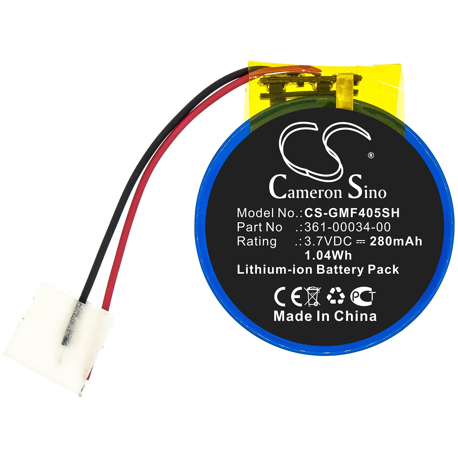 Batteri til smartklokke for Garmin Forerunner 405, Forerunner 410, Forerunner 410CX og andre.