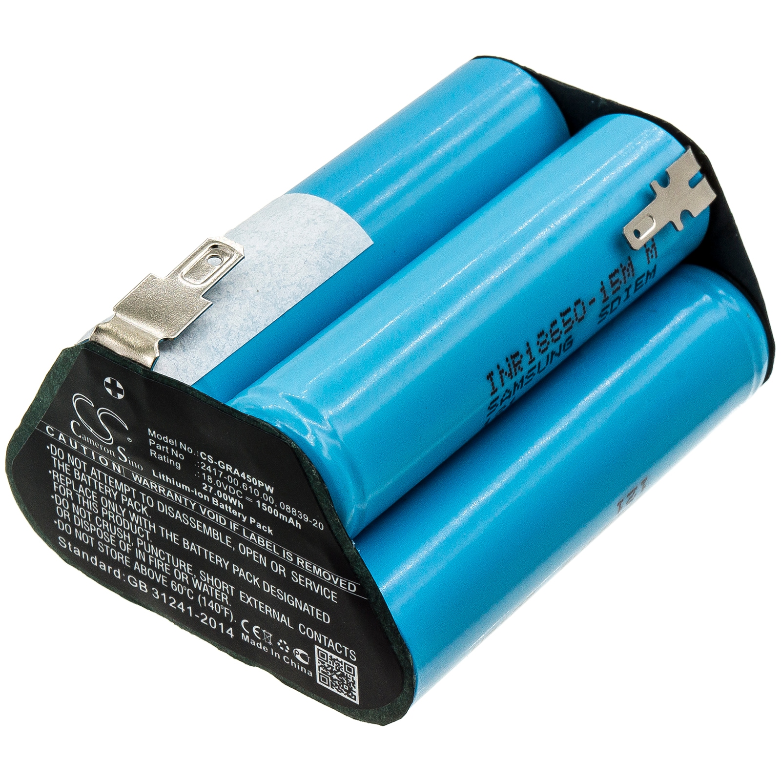 Batteri for hageredskaper til Gardena Accucut 400Li, Accucut 450Li, 02417-20