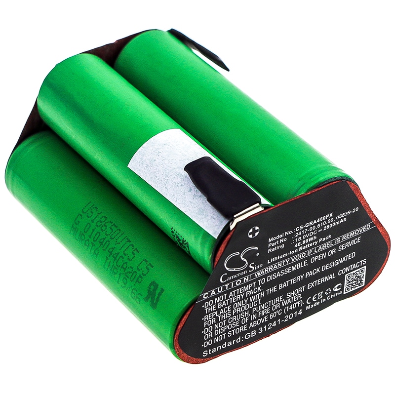 Batteri for hageredskaper til Gardena Accucut 400Li, Accucut 450Li, 02417-20