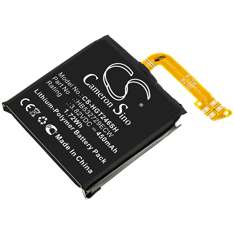 Batteri for smartklokke for Huawei GT2 46mm, Magic Watch 2 46mm, MNS-B19 og andre.