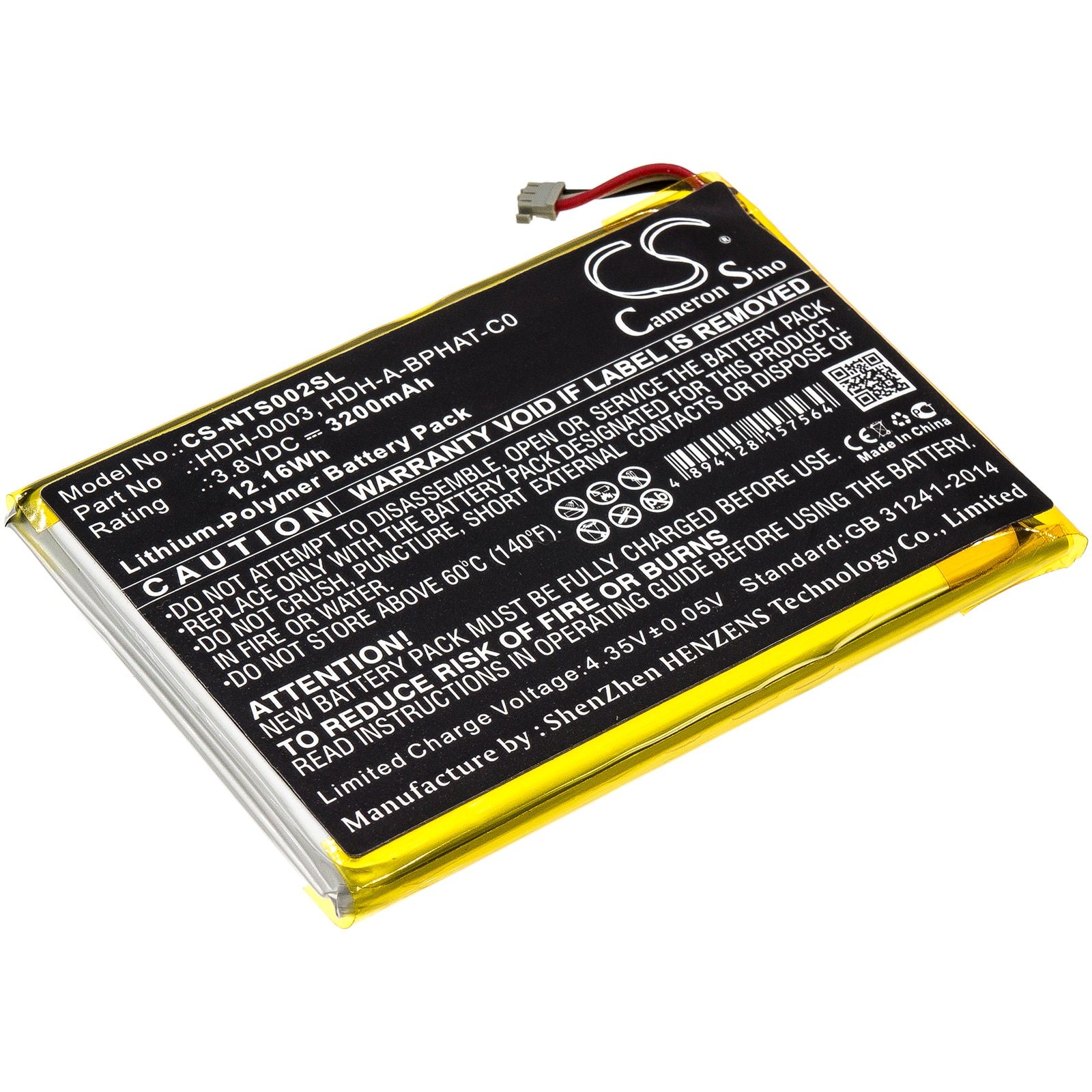 Batteri for spillkonsoll for Nintendo Switch Lite, HDH-001, HDH-002 etc.