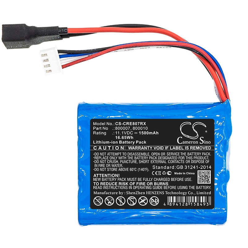 Bilbatteri for Carrera 800007, 800010