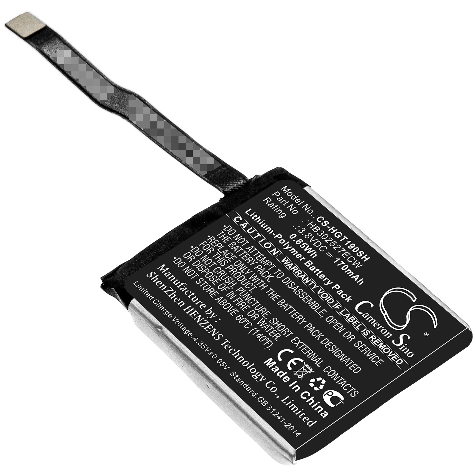 Batteri til smartklokke for Huawei Magic GT, TLS-B19