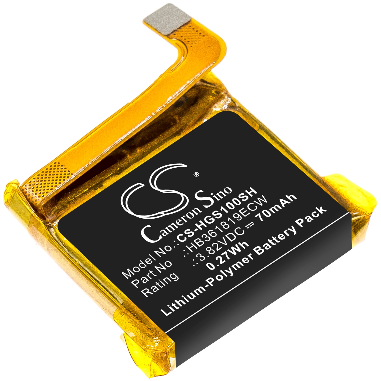 Batteri til smartklokke for Huawei Glory S1, MES-B19