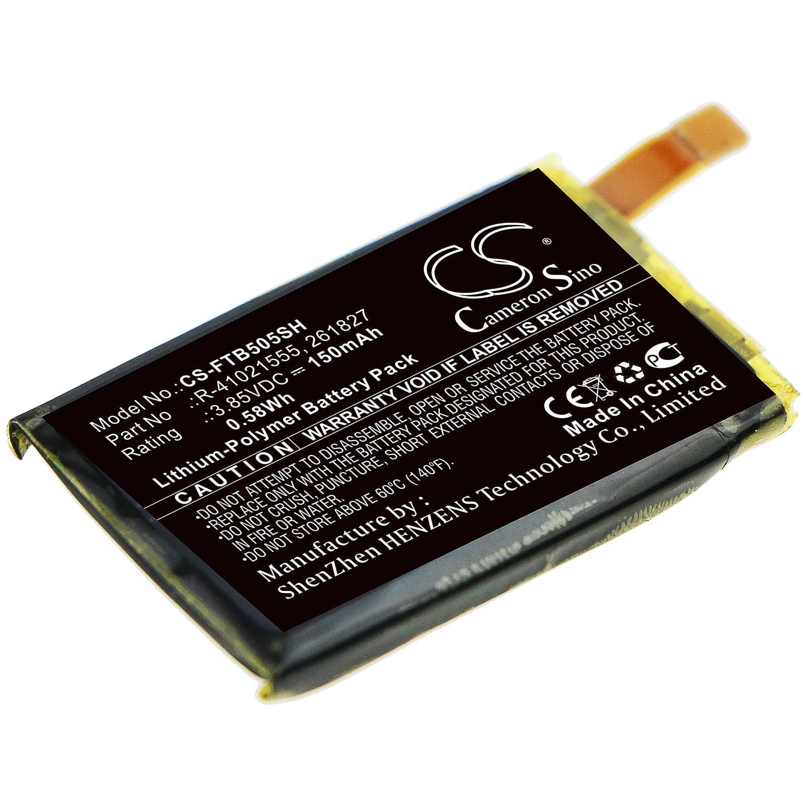 Batteri til smartklokke for Fitbit Versa, FB504, FB505