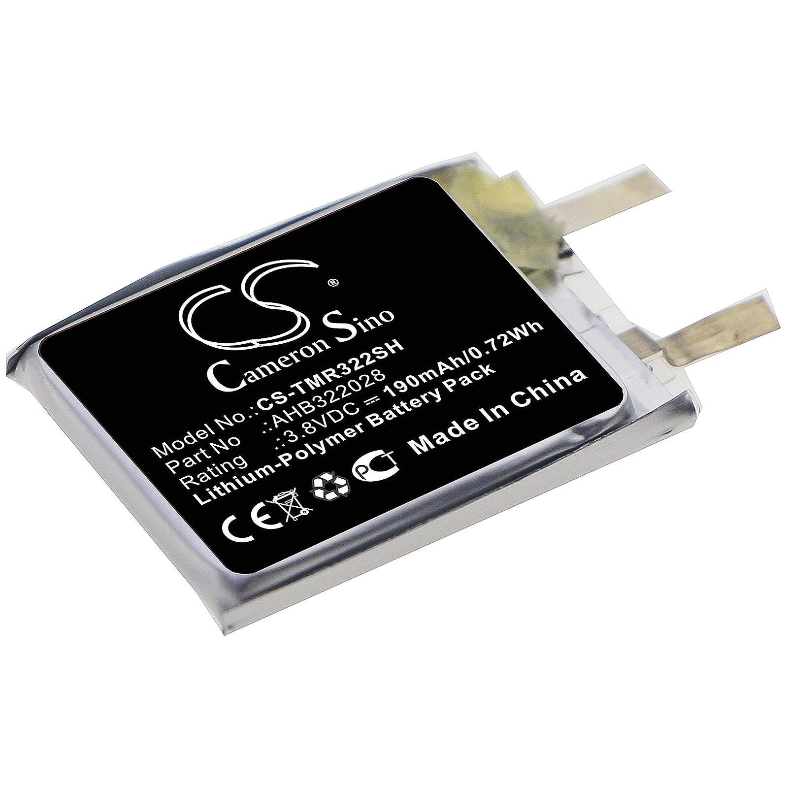 Batteri til smartklokke for TomTom Runner Cardio, Runner, Spark 8rs00