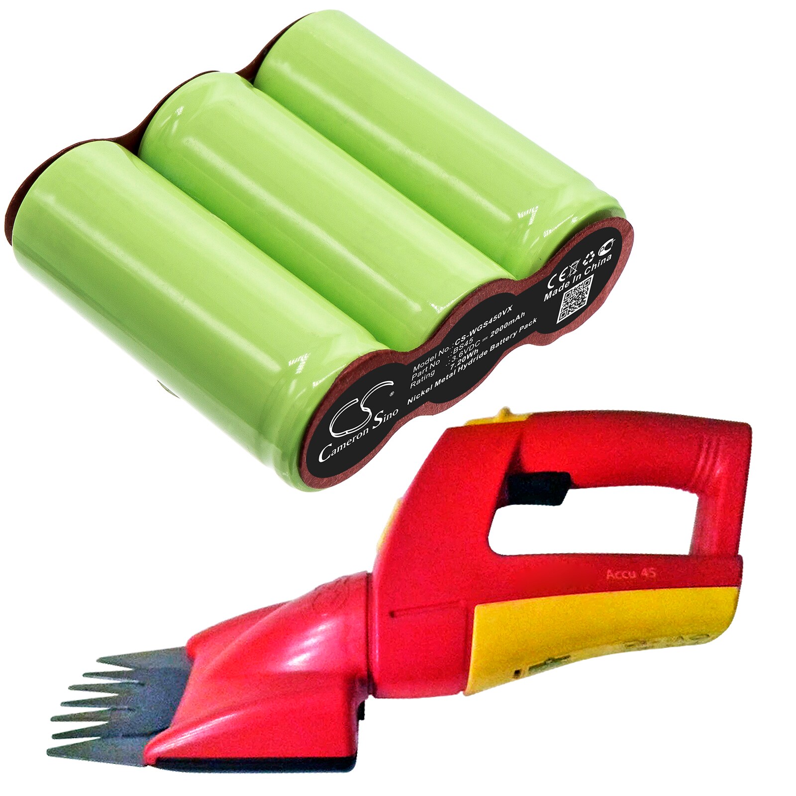 Batteri for hageredskaper til WOLF Garten Rasenschere