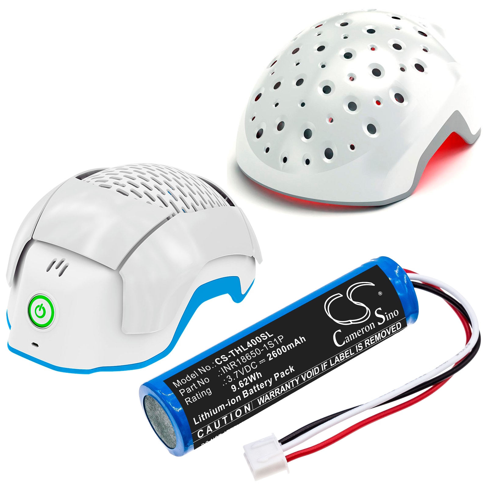 Batteri for personlig pleie til Theradome LH40, LH80, LH80 Pro