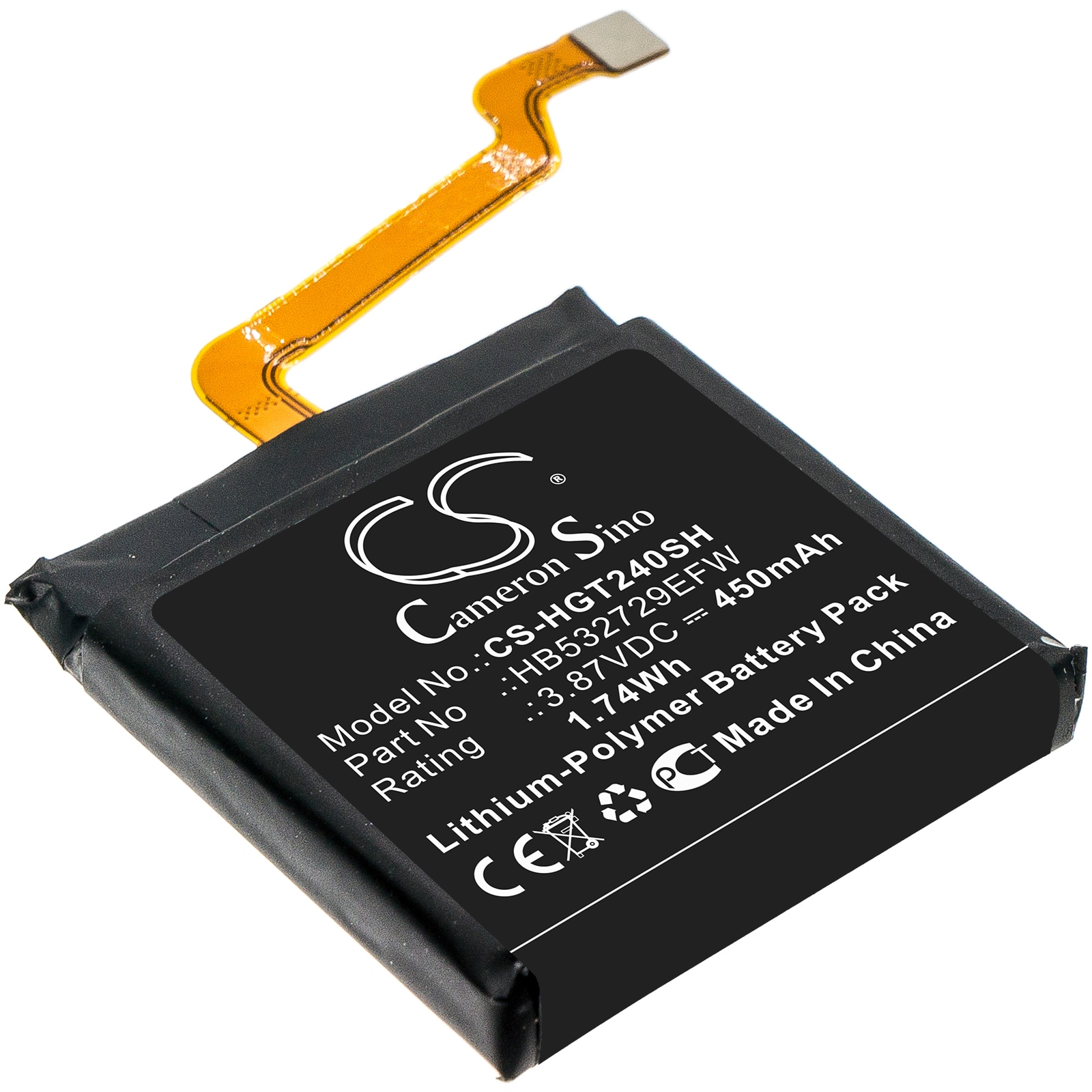 Batteri for smartklokke for Huawei GT2 Pro, Watch 3, GLL-AL04