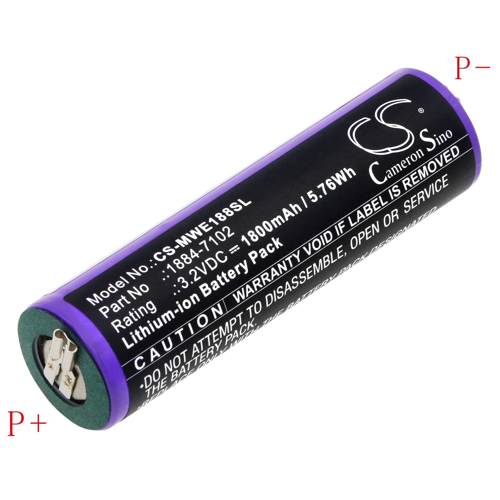 Batteri til barbermaskin for Moser Ermila 1884, Ermila 1885, 1884 Li+Pro osv.