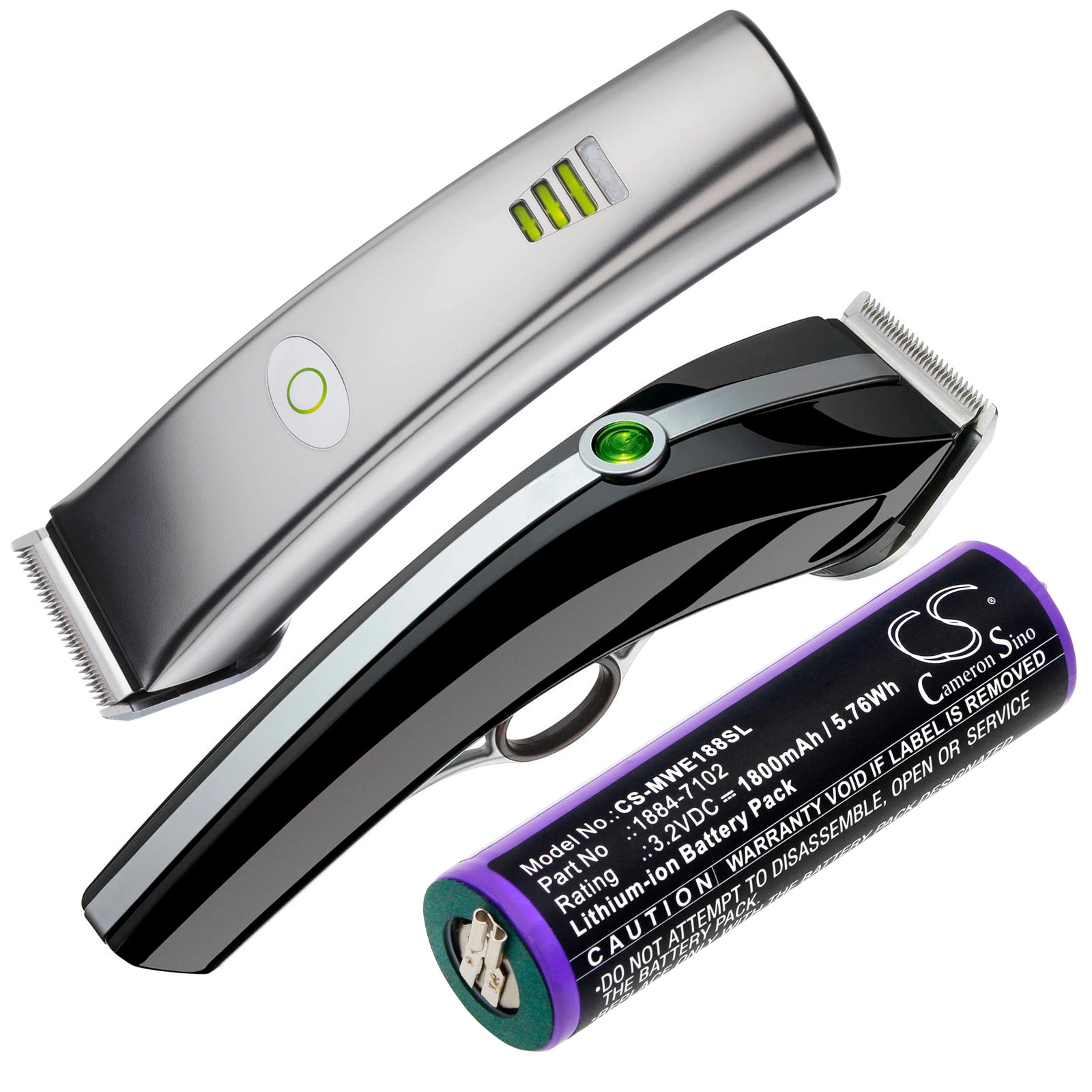 Batteri til barbermaskin for Moser Ermila 1884, Ermila 1885, 1884 Li+Pro osv.
