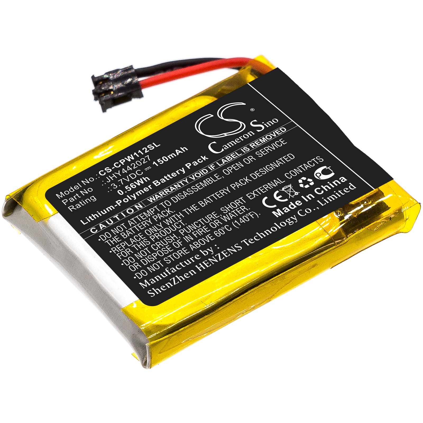 Batteri for fjernstart- og adgangssystemer for Compustar Pro RFX T2, Pro RFX-P2WT12 og andre.