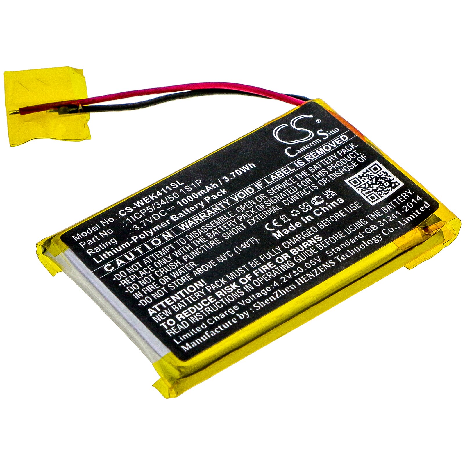 Batteri til fjernkontroll for Wacom Express Key Remote, ACK411050