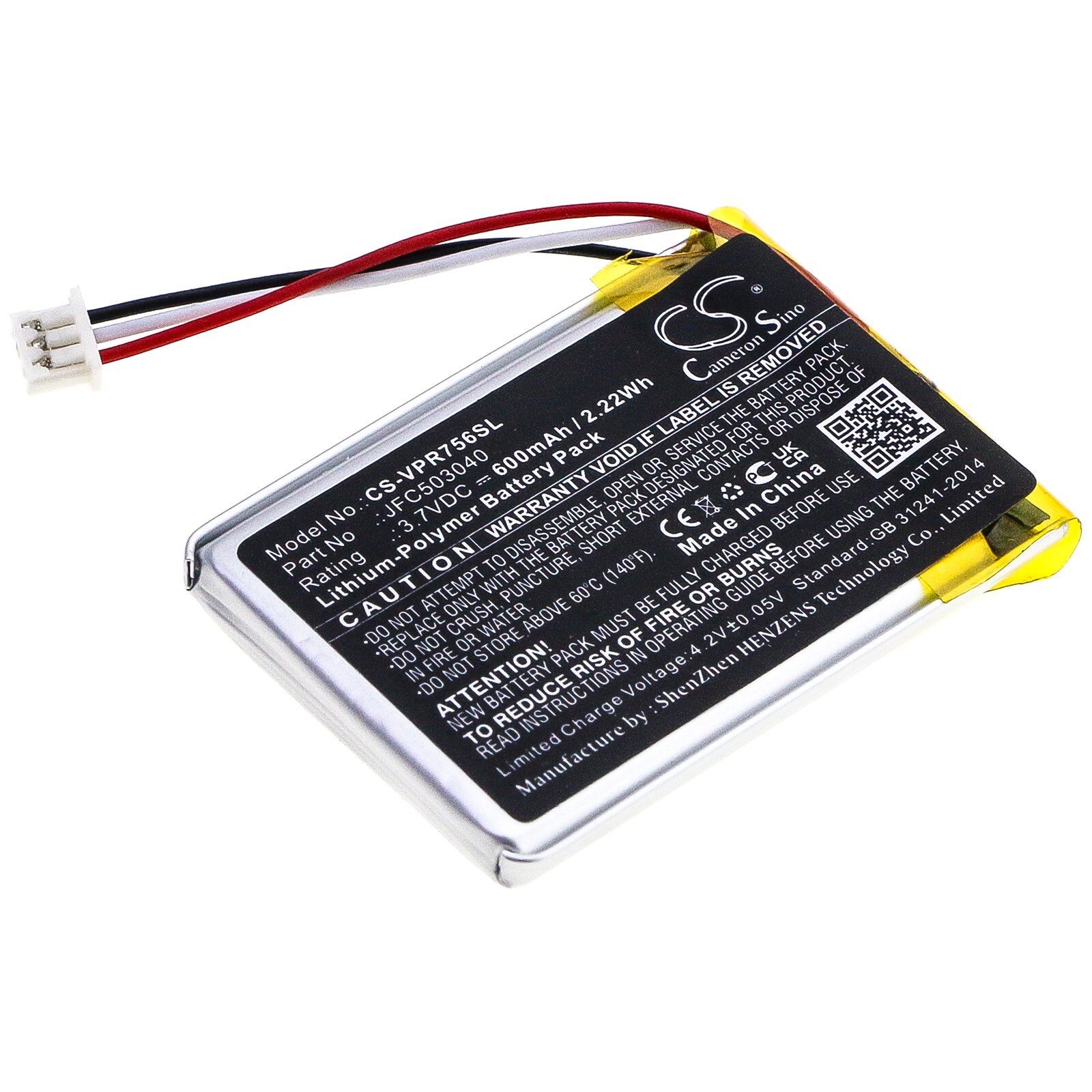 Batteri for fjernstart- og adgangssystemer for Viper 7945V, 7945P, 3706V og andre