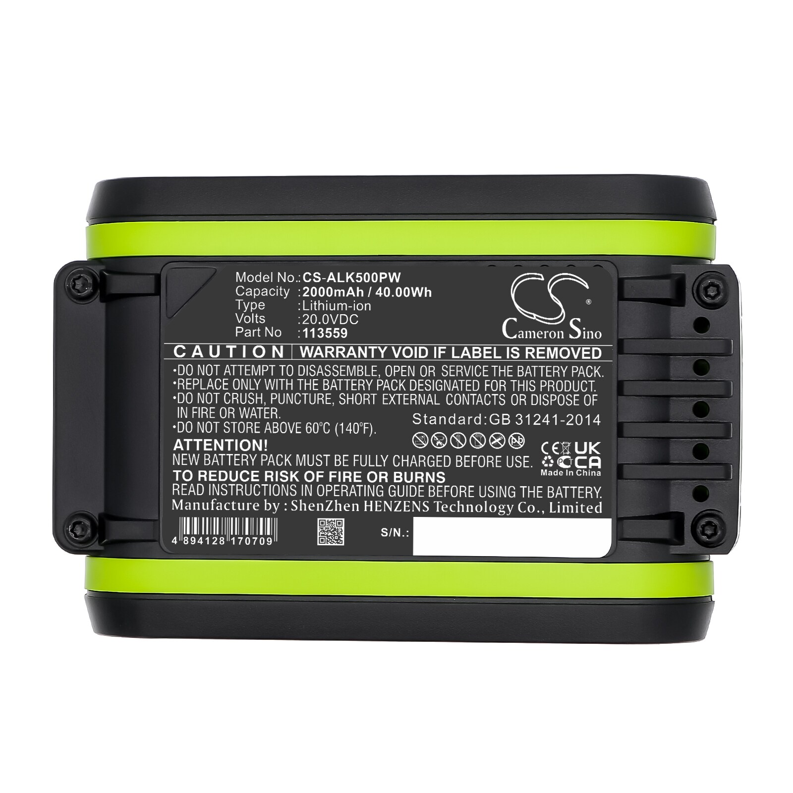 Gressklipperbatteri for AL-KO Easy Flex 34.8 Li Gressklipper og andre