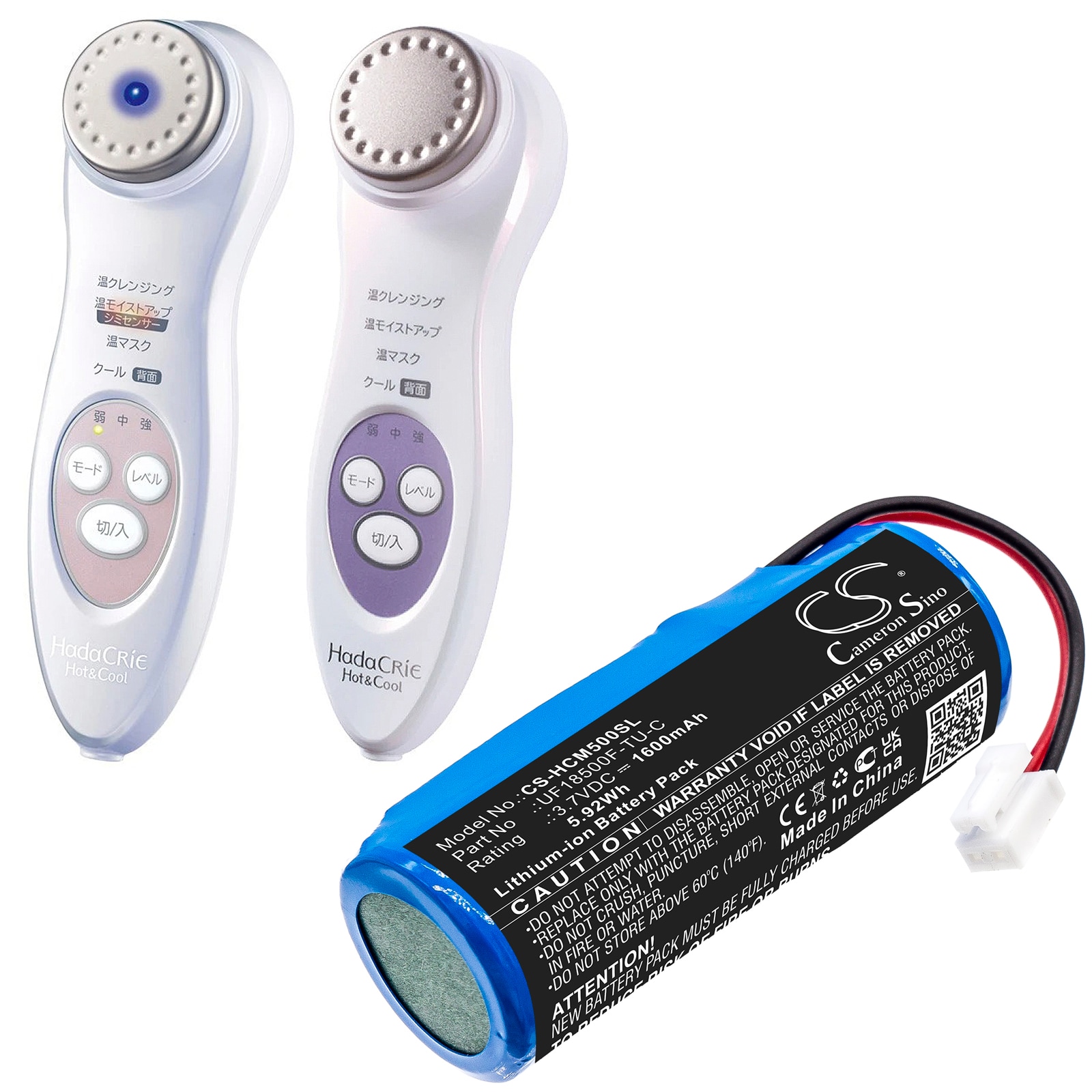 Batteri for personlig pleie til Hitachi Hada Crie, Hada Crie CM-N5000, CM-N3000 og andre.