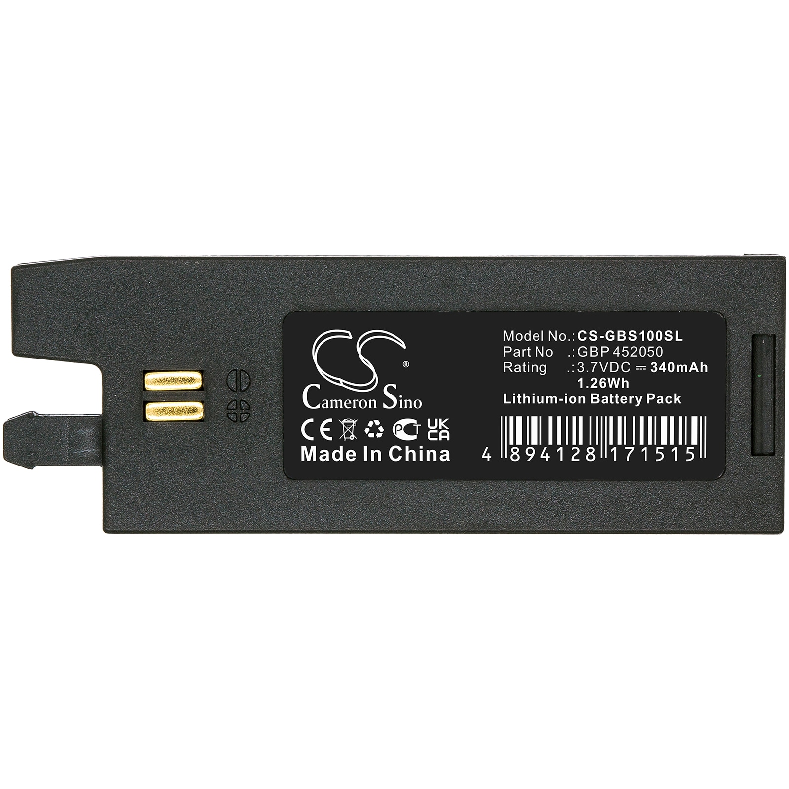 Batteri til elektronisk tuner for Gibson G-FORCE Auto-Tuner, GForce etc.