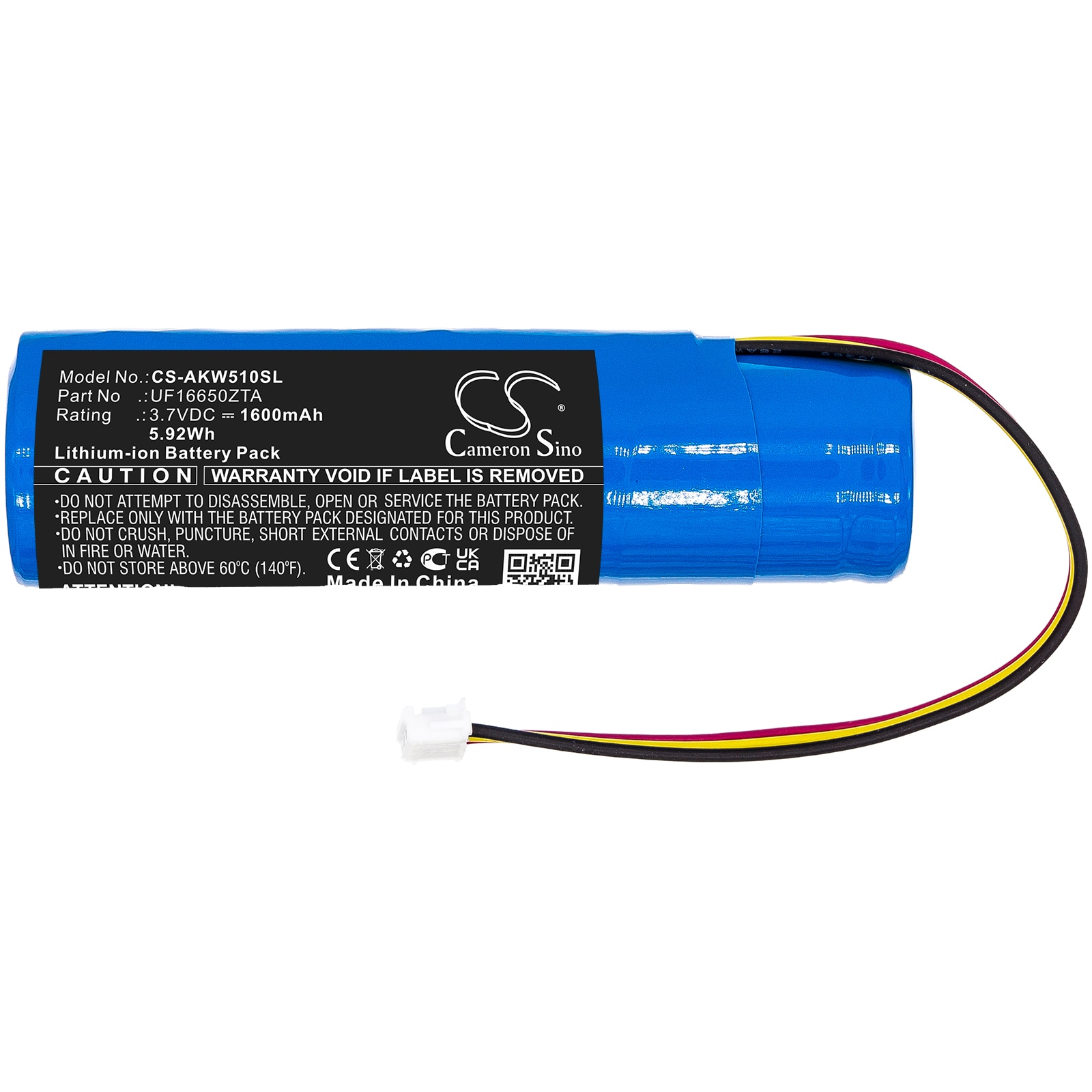 Batteri til forsterker for AKAI EWI 5000, 5000 Solo