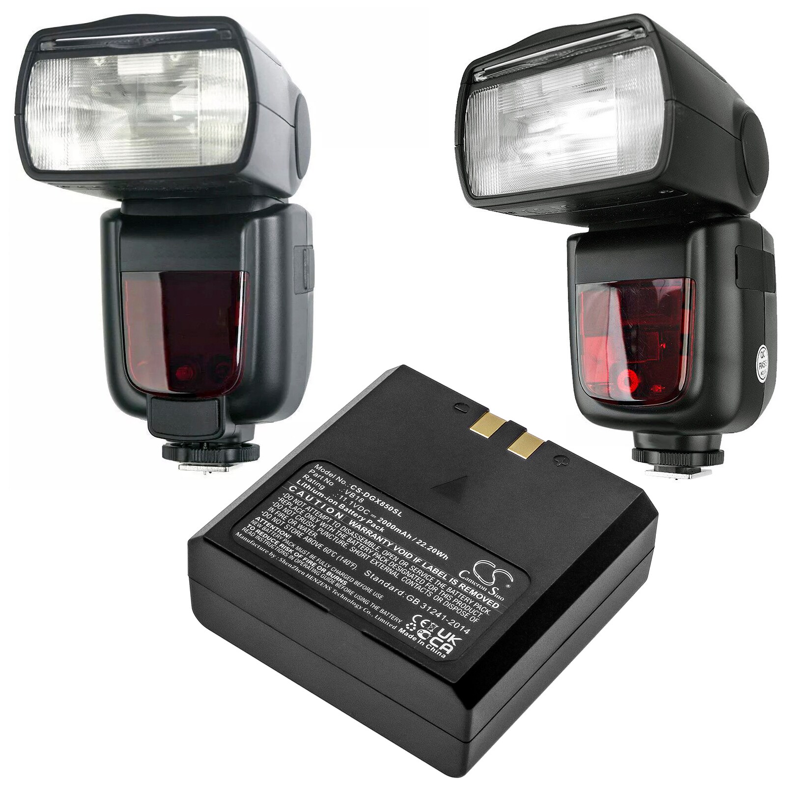 Batteri for stroboskoplys til Flashpoint Zoom Li-on-blits, VB-18