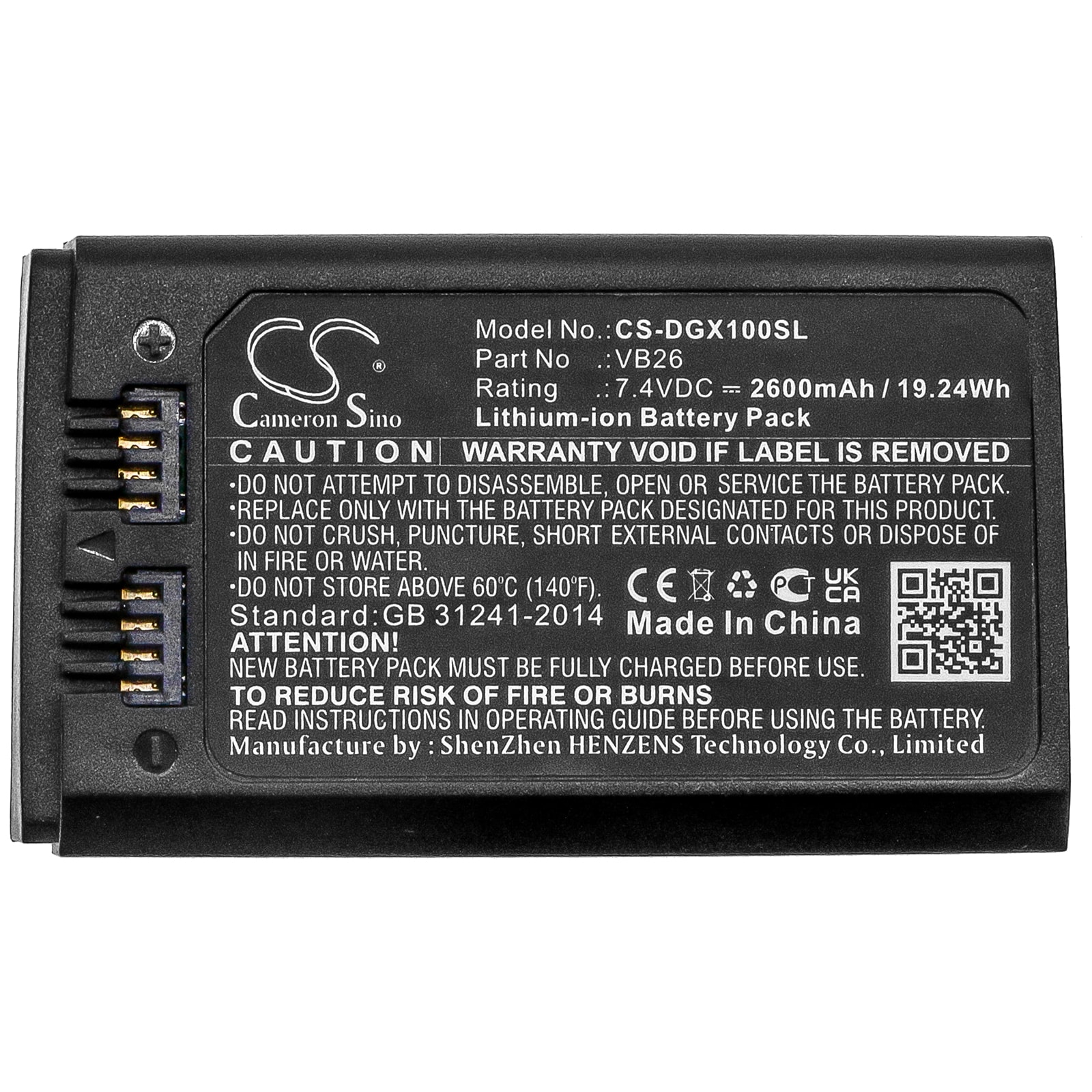 Batteri for stroboskopisk belysning til GODOX V1