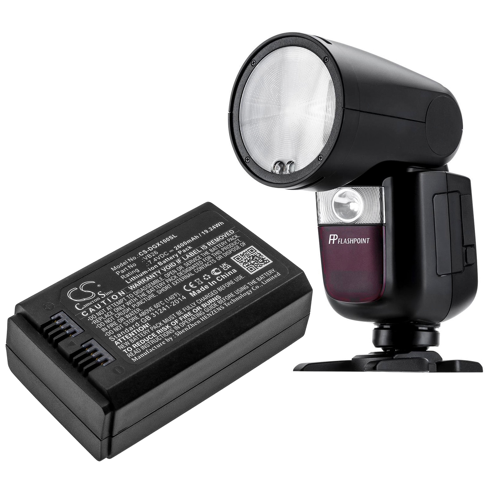 Batteri for stroboskopisk belysning til GODOX V1