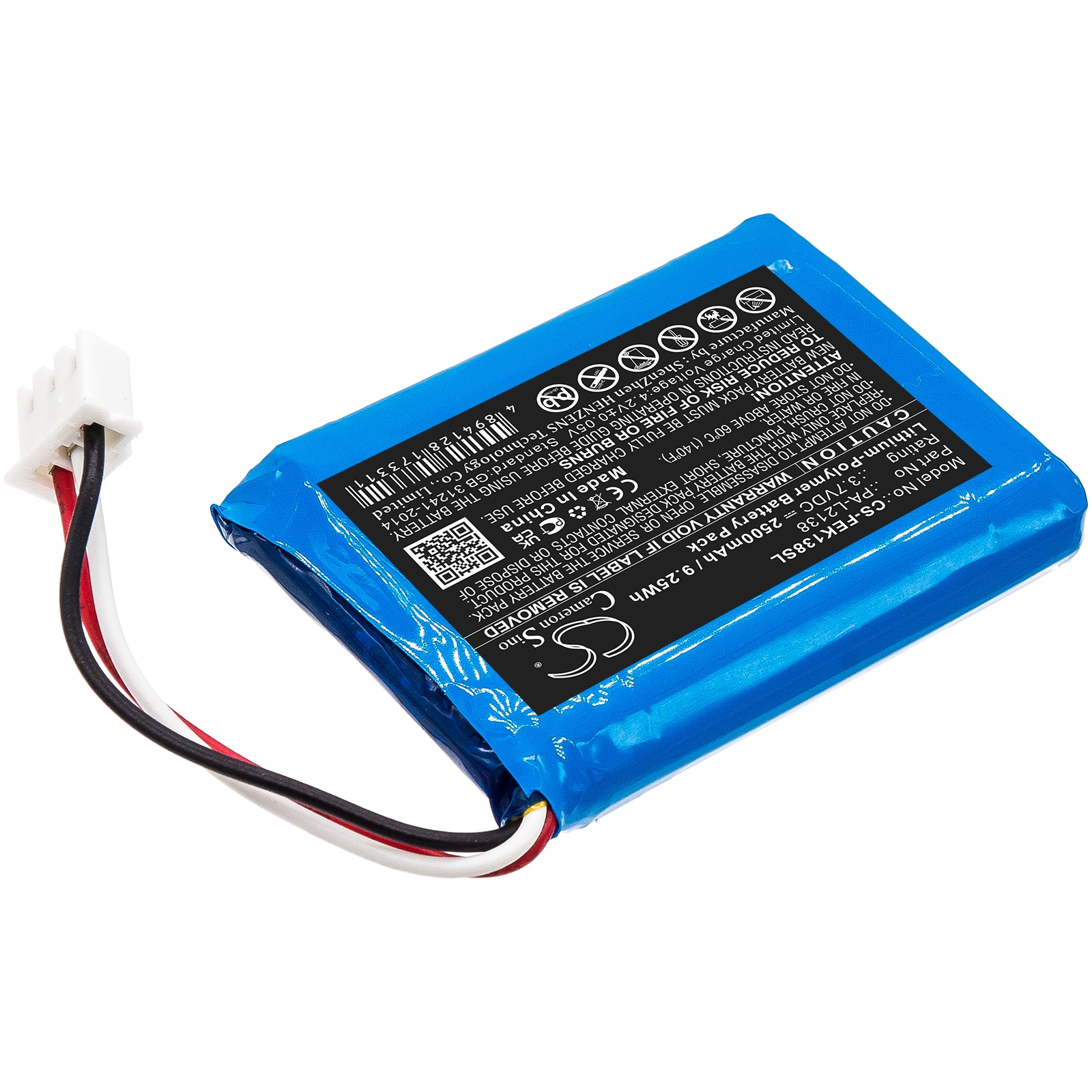 Batteri til batteripakke for Fey Elektronik PA-L2138