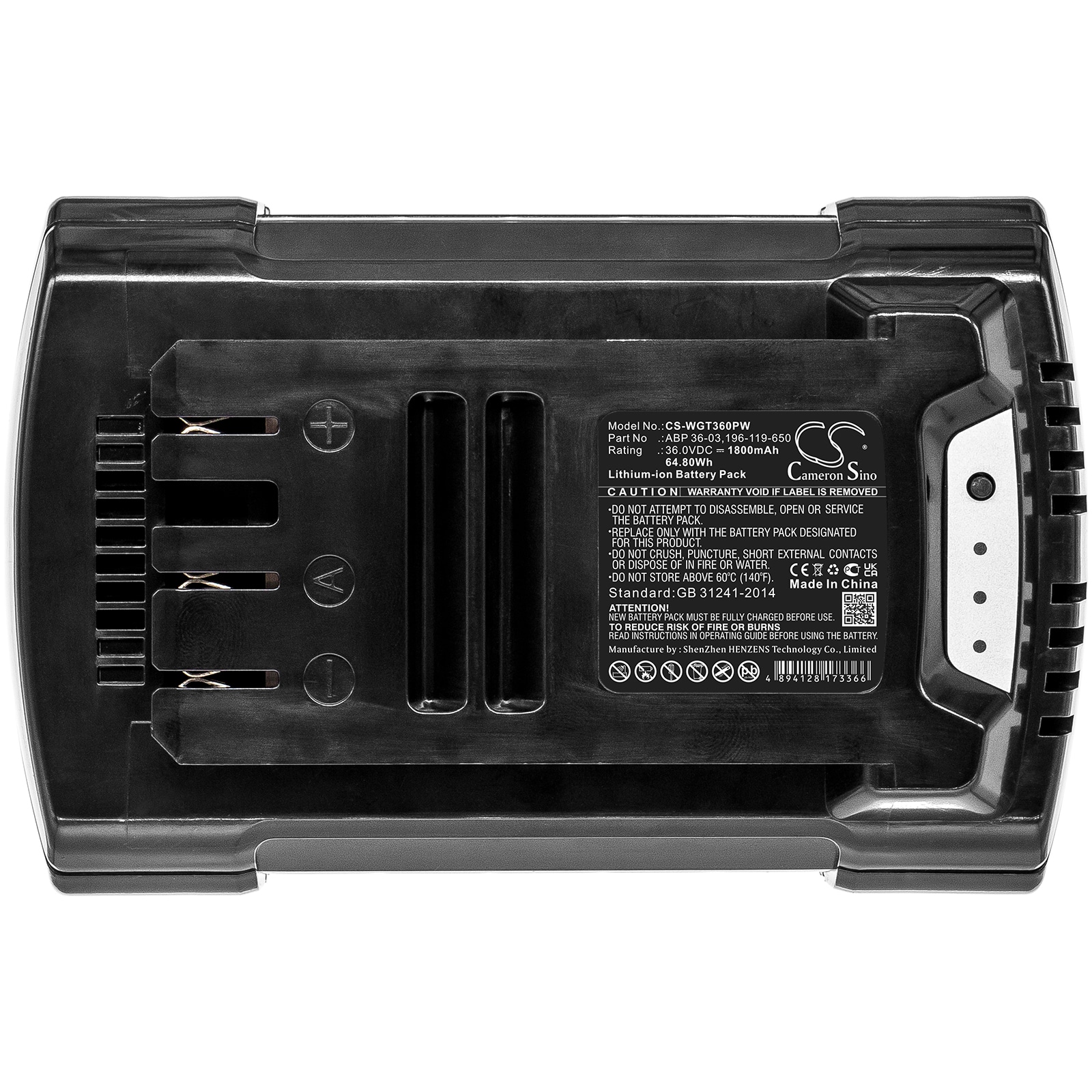 Batteri for hageredskaper til WOLF Garten GTB 36, LBB 36, HSB 36 osv.