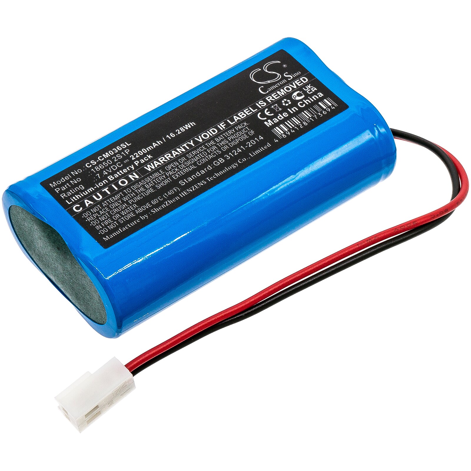 Batteri til batteripakke for Neptolux N89