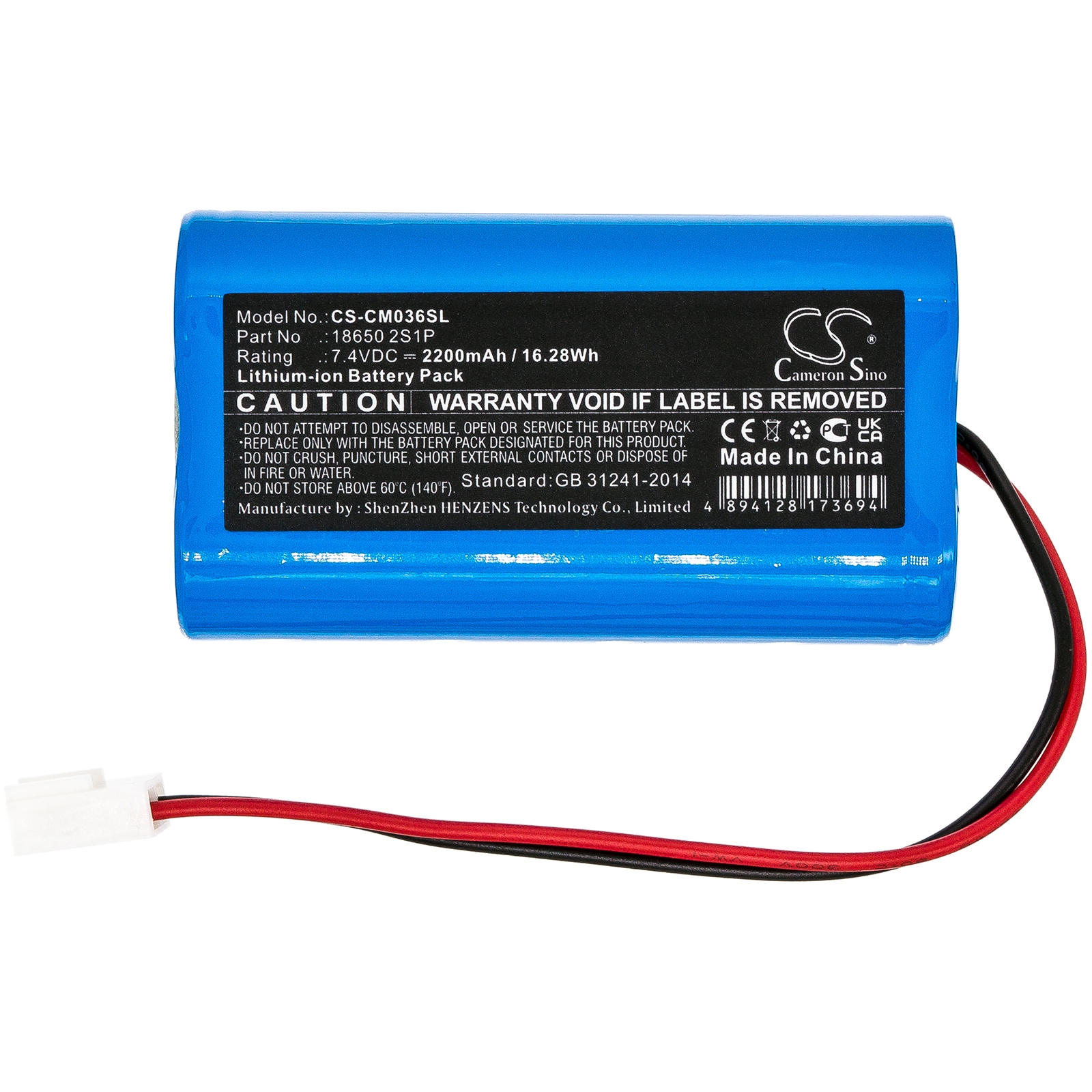 Batteri til batteripakke for Neptolux N89