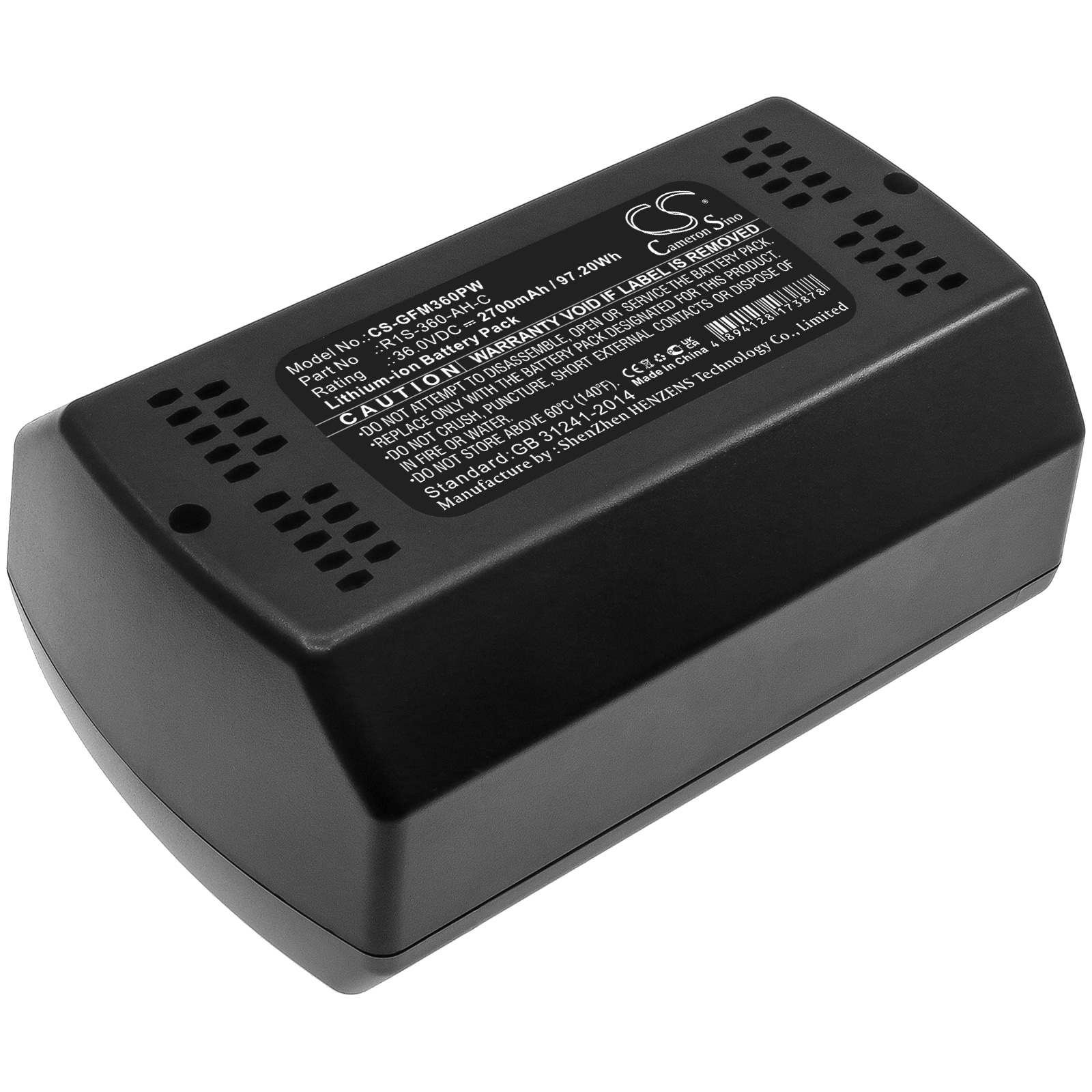 Batteri for gressklippere for Garden Feelings IAM 36-3730 F, IAM 36-4340-1N F og andre