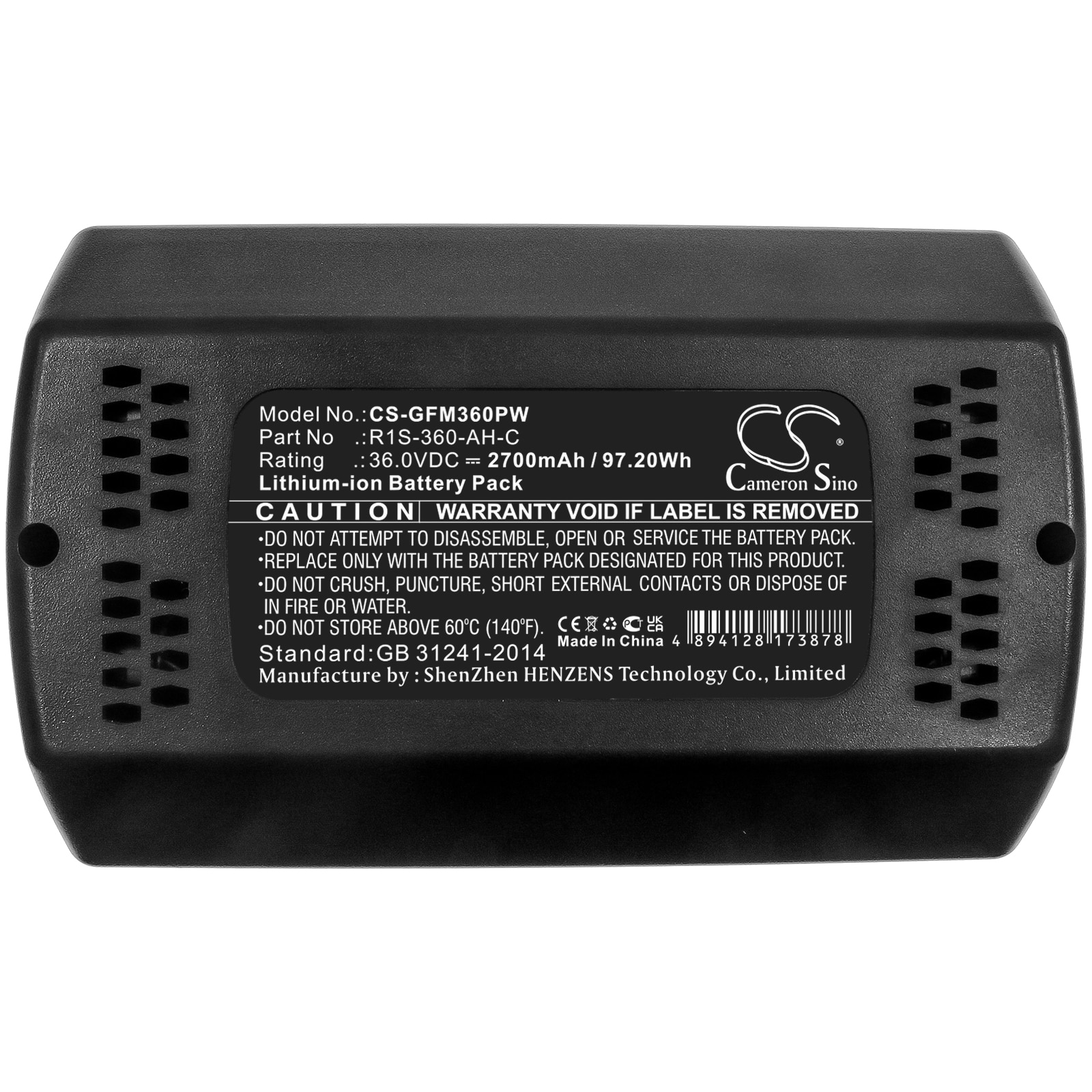 Batteri for gressklippere for Garden Feelings IAM 36-3730 F, IAM 36-4340-1N F og andre